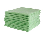 Filta Commercial Microfibre Cleaning Cloth Green 40cm x 40cm 10 Cloths