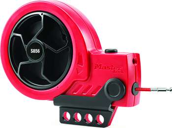 Master Lock S856 Retractable Cable Lockout Red Steel Core, 3.3mm x 2.74m