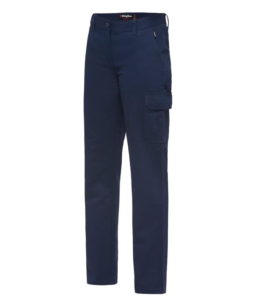 KingGee, Women's Trouser, K43530 - Navy (Size: 12)