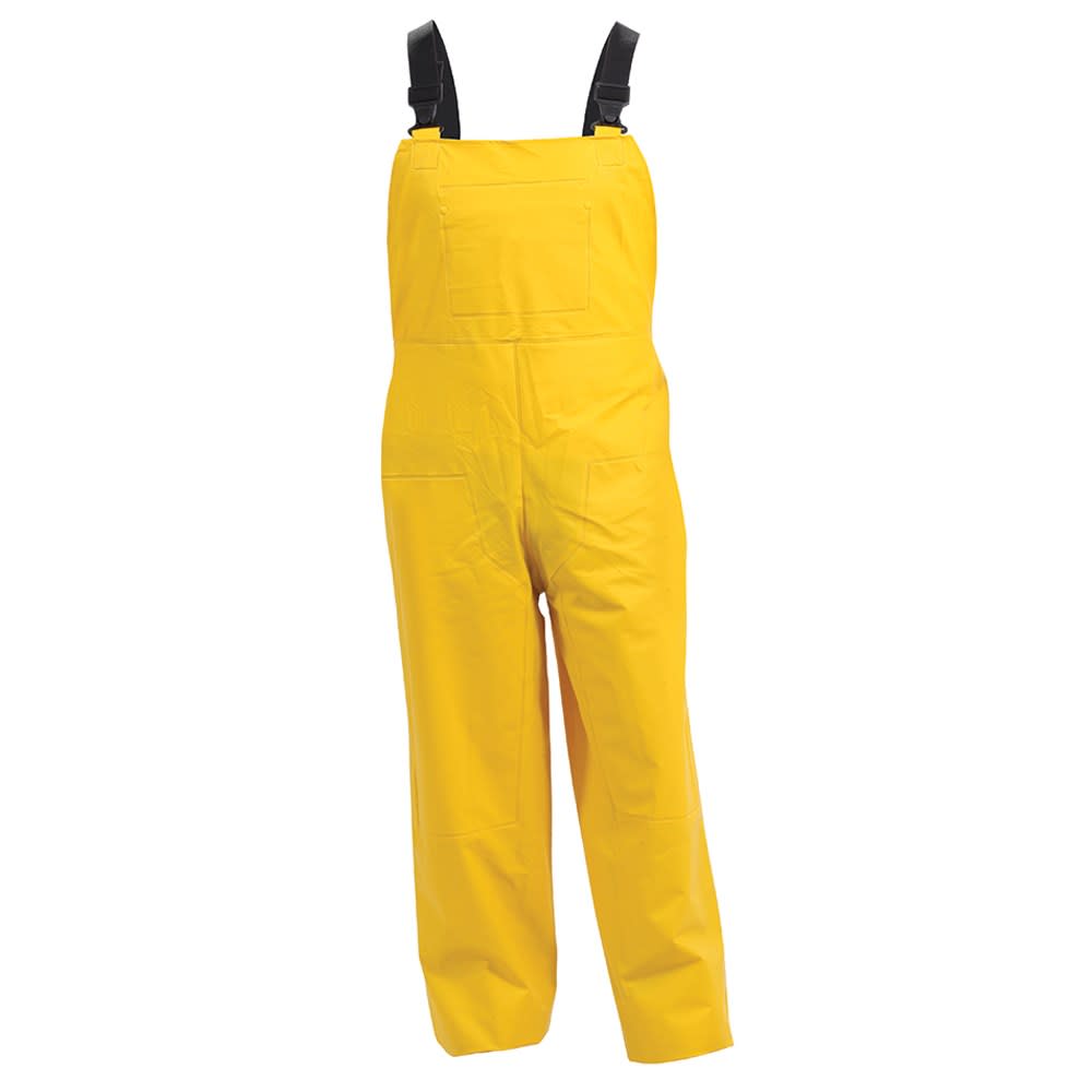 Bison, Premium Weight PVC Bib Over Trouser (Pair) - Yellow - Size: M