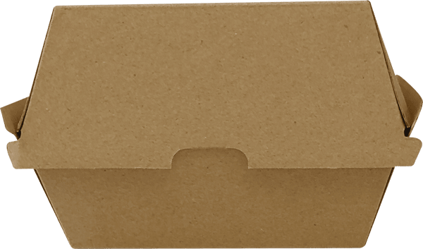 BioPak Recycled Paper Burger Box 105 x 105 x 85mm 50 (Pack)