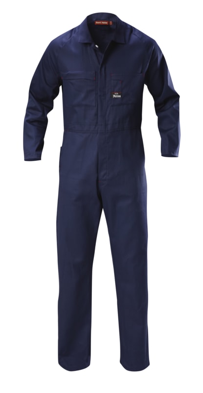 Hard Yakka, Zip Overall, N1221 (Pair) - Navy - Size: 9