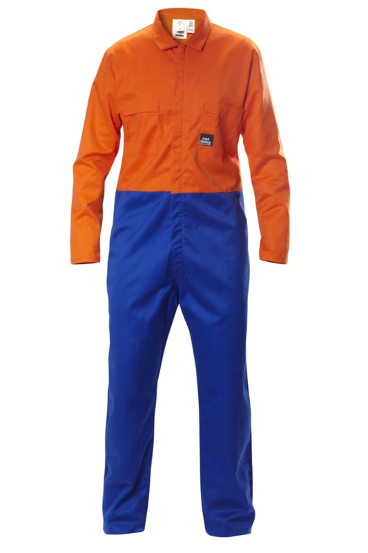 Hard Yakka, Hi Vis Zip Overall, N1242 - Royal Bl/Orange - 13