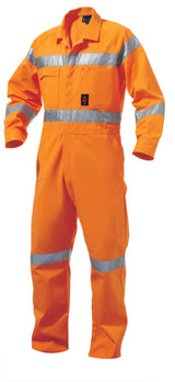 KingGee, Domed Overall, K51305 - Orange (Size: 87)