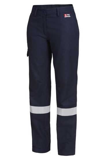 ShieldTEC, Women's 8.4cal FR Cargo Pant, Y02320 (Pair) - Navy - Size: 22