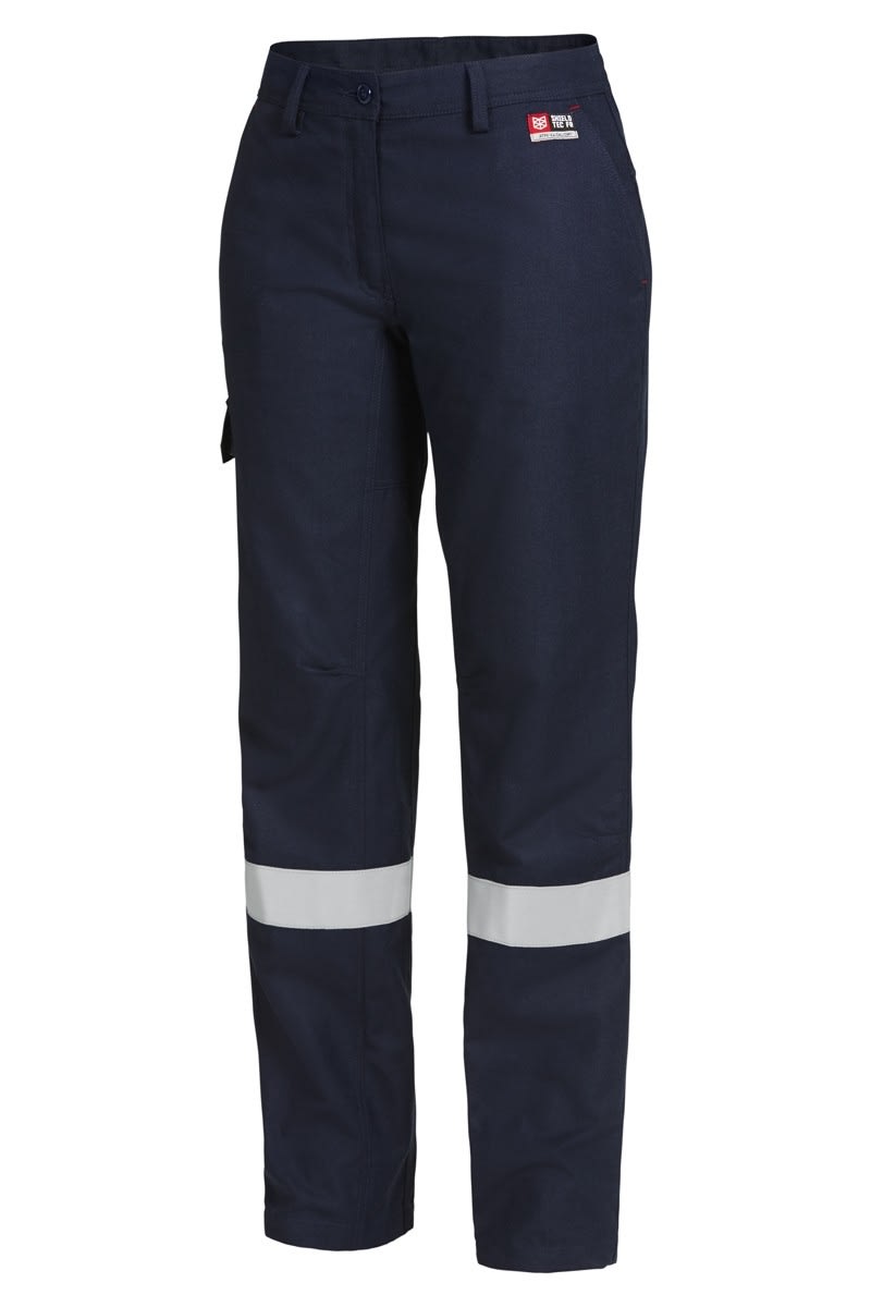 ShieldTEC, Women's 8.4cal FR Cargo Pant, Y02320 (Pair) - Navy - Size: 2