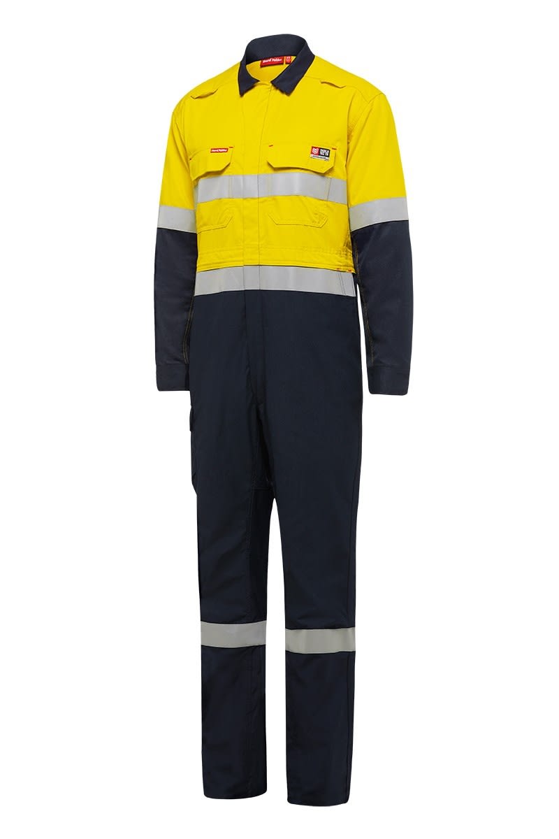 ShieldTEC, Hi Vis 8.4cal FR Overall, Y00055 (Pair) - Size: 87 - Yellow