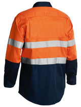 Bisley, Hi Vis Lightweight Shirt, BS6896 - Fluro Yel/Bottl (Size: 5XL)