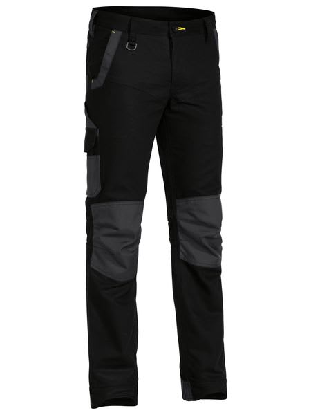 Bisley, FLX & MOVE Stretch Pant, BPC6130-Stout Fit (Each) - Black - Size: 97
