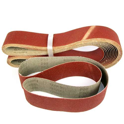 100x1525mm Alum Oxide Resin Cloth Belt 80G 10 PK