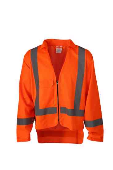 Workhorse, TTMC-W17 Long Sleeve Top, MVE030 (Each) - Fluro Orange - Size: XS