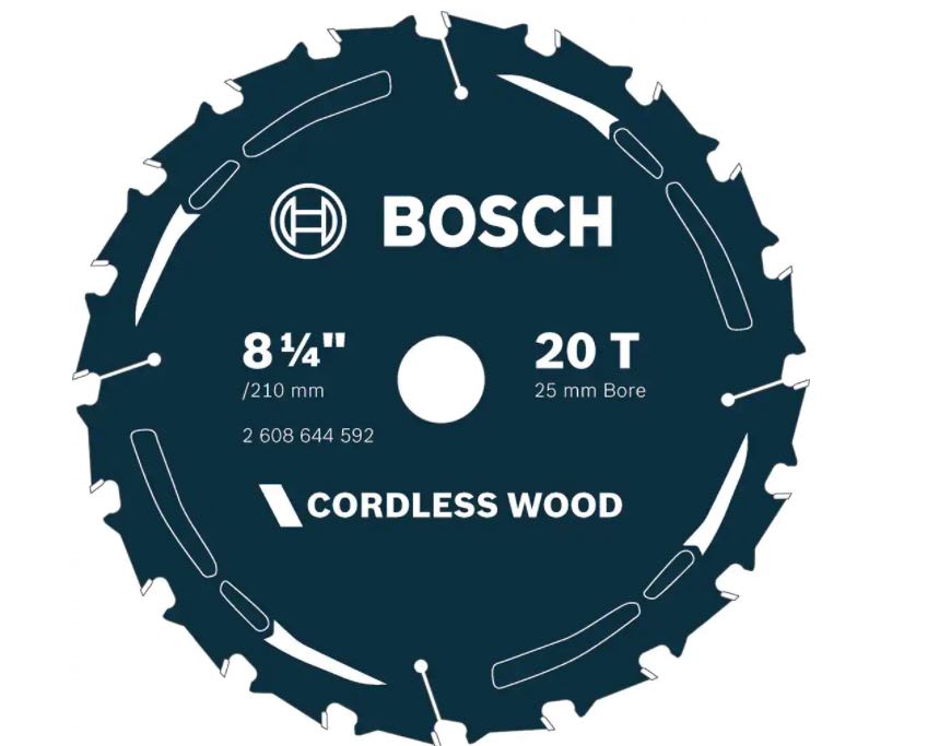 Bosch Cordless Circular Wood Saw Blade 210mm