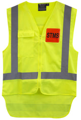 Bison, Hi Vis STMS Vest, 522051 - Fluoro Yellow - S