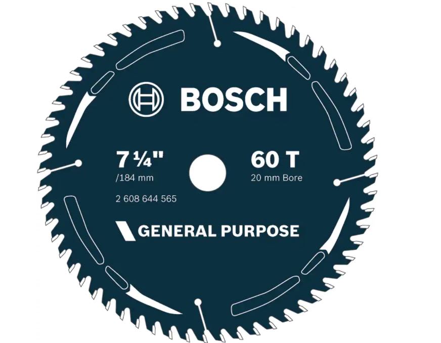 Bosch Saw Blade Circular Wood Cutter 184mm- 60T