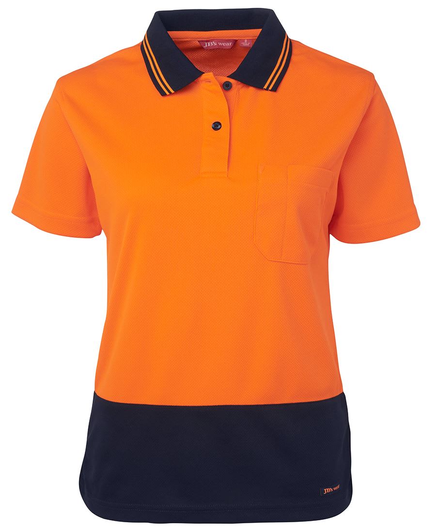 JB's Wear, Women's Hi Vis Polo, 6LHCP - Lime/Navy - 22