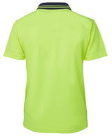 JB's Wear, Women's Hi Vis Polo, 6LHCP - Lime/Navy - 18