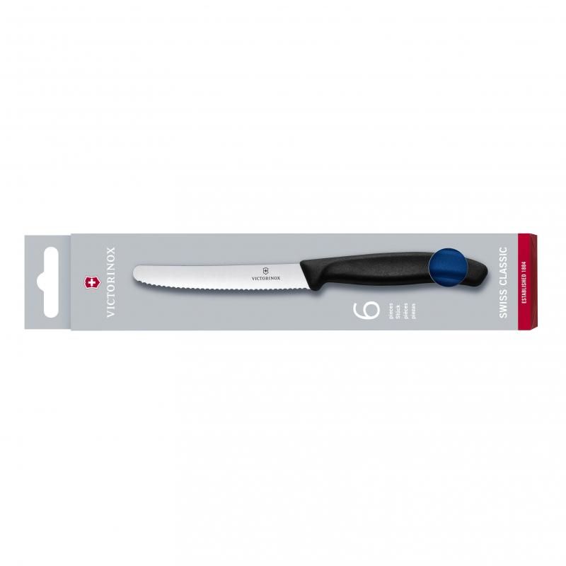 Victorinox Wavy Edge Steak And Tomato Knife - 6Pcs | Blue