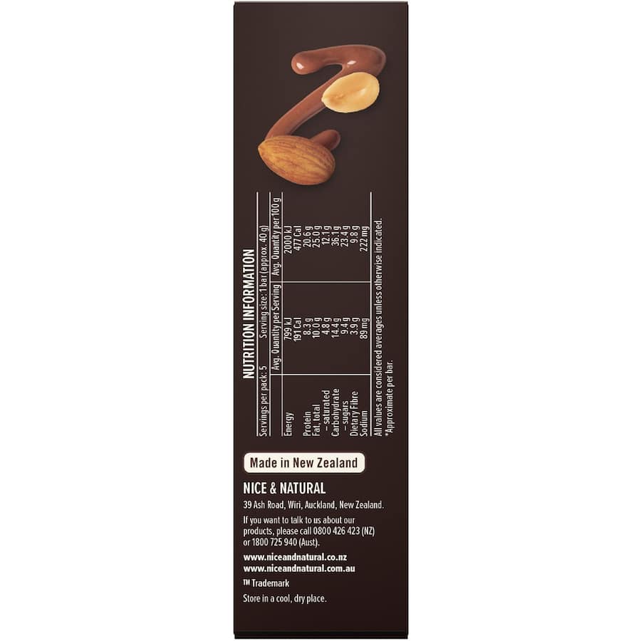 Nice & Natural Deluxe Protein Bars Almond & Double Choc 5pk 200g