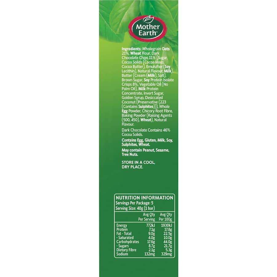 Mother Earth Protein Oat Bakes Chocolate Chip 200g