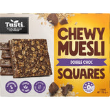Tasti Chewy Muesli Squares Double Choc 5pk 175g