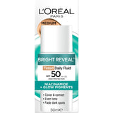 L'oreal Bright Reveal Face Moisturiser Tinted Spf 50 Fluid Medium 50mL