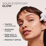L'oreal Bright Reveal Face Moisturiser Tinted Spf 50+ Fluid Light 50mL