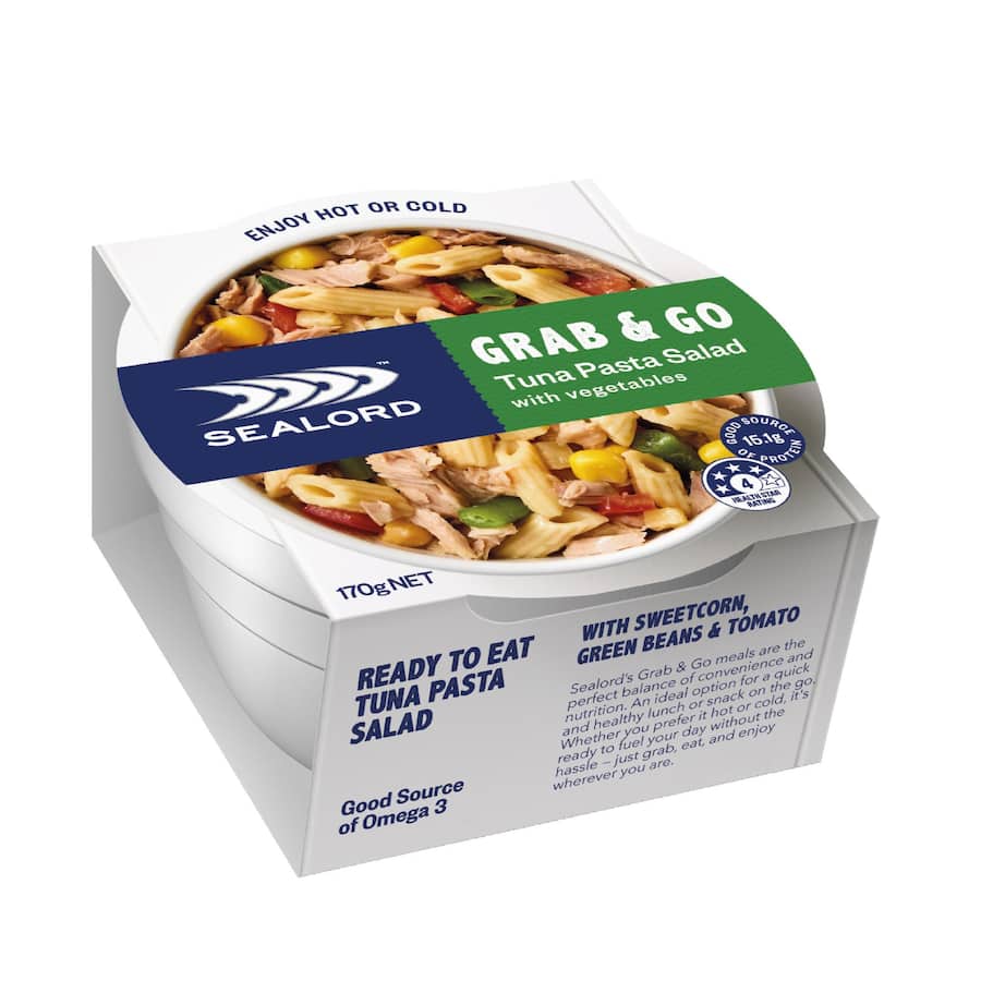 Sealord Grab & Go Tuna Pasta Salad With Vegetables Pottle 170g