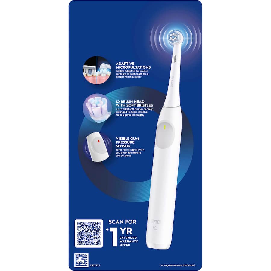 Oral B Electric Toothbrush 1o2 White - 1pack