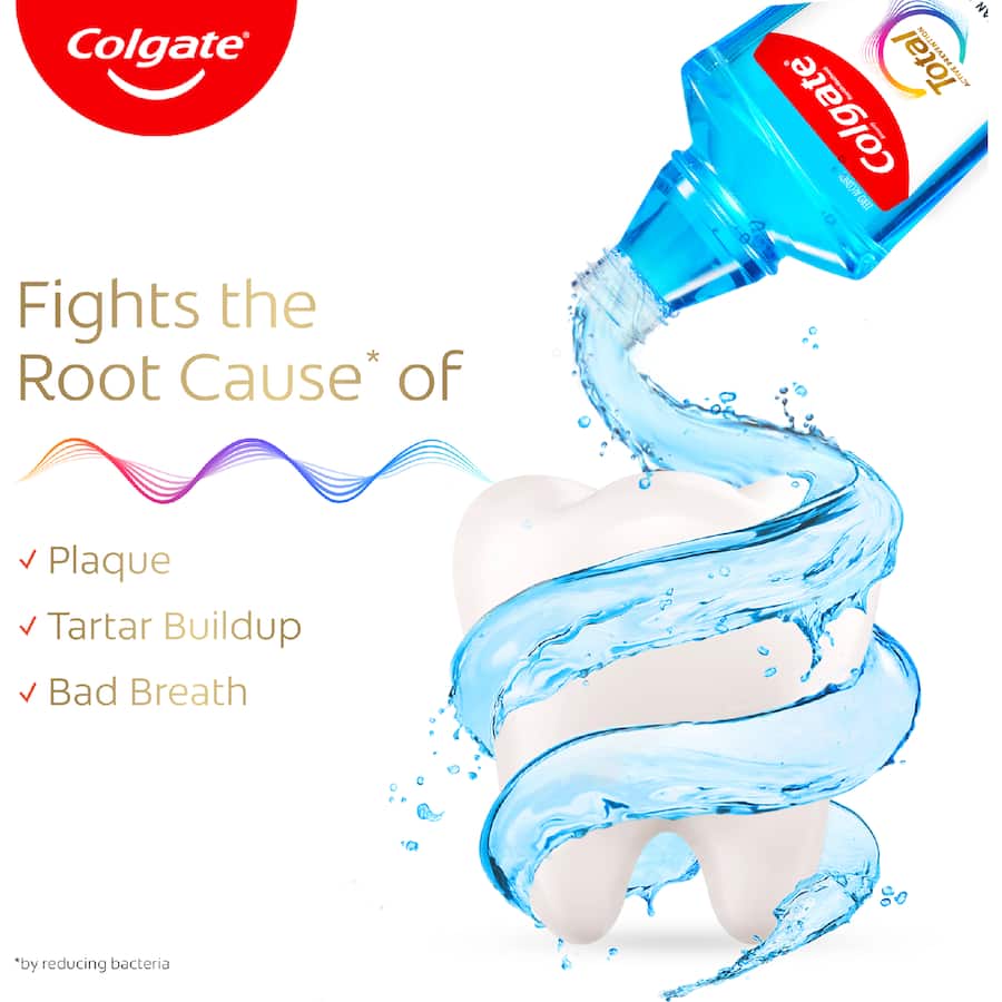 Colgate Total Mouthwash Clean Mint Alcohol Free 500mL