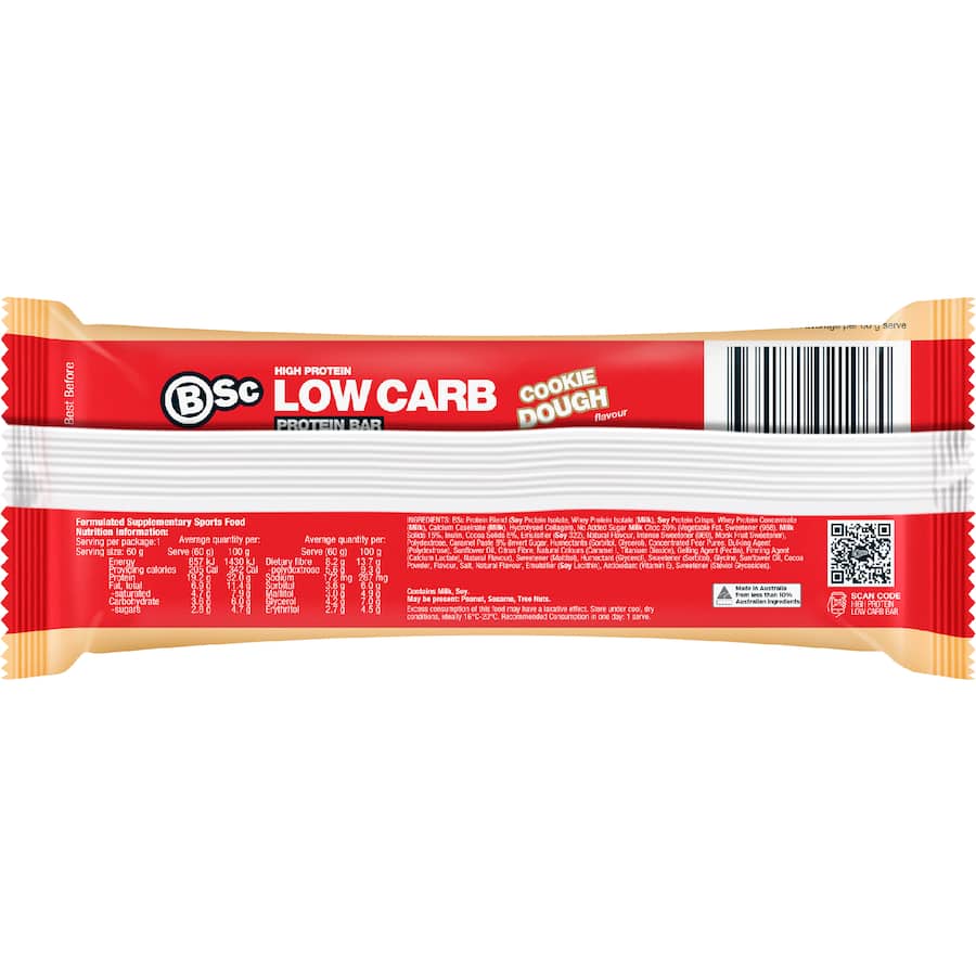 Bsc Low Carb Protein Bar Cookie Dough 60g