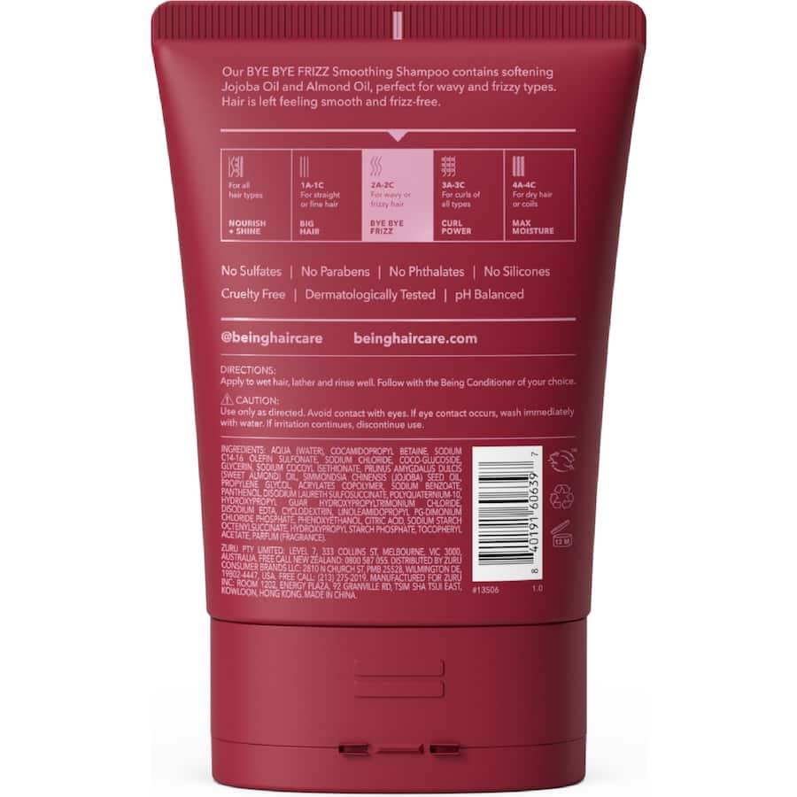 Being Bye Bye Frizz Shampoo Smoothing 354mL