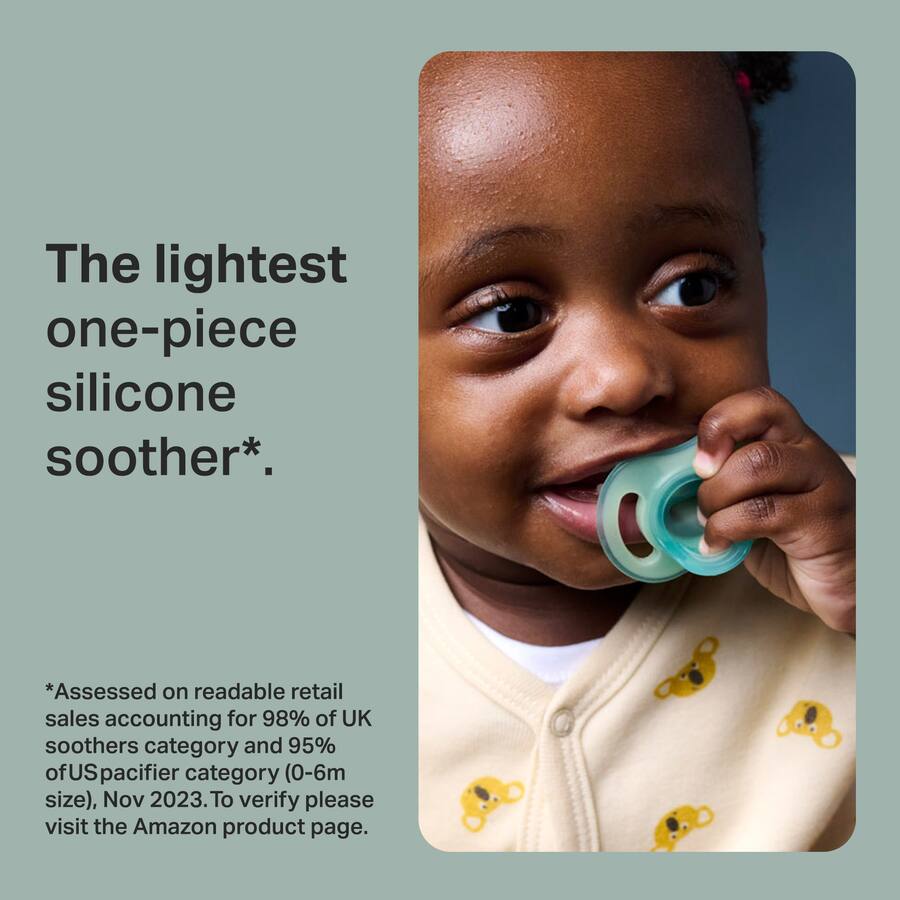 Tommee Tippee Ultra Light Soother Stayput Night Glow 0-6m