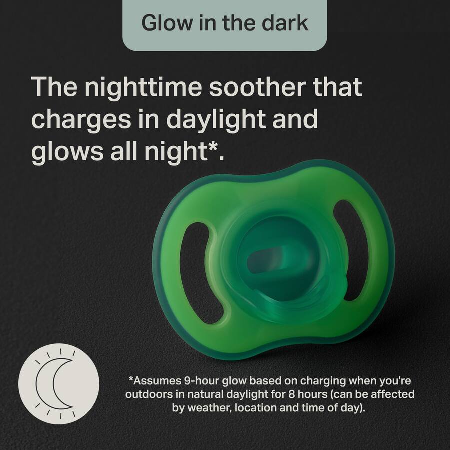 Tommee Tippee Ultra Light Soother Stayput Night Glow 0-6m