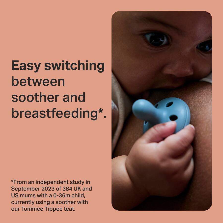 Tommee Tippee Soother Breast-like Assorted 6-18m - 2 pack