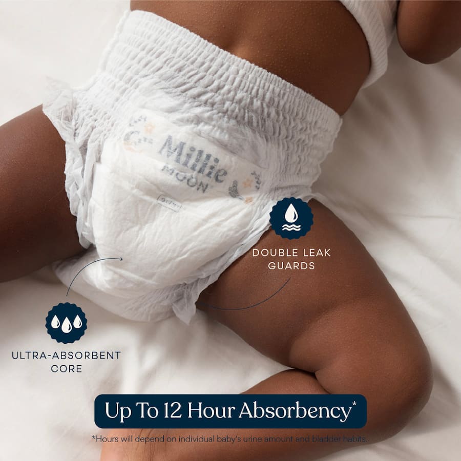 Millie Moon Luxury Nappy Pants Boys & Girls 10-15kg Size 4 32pack