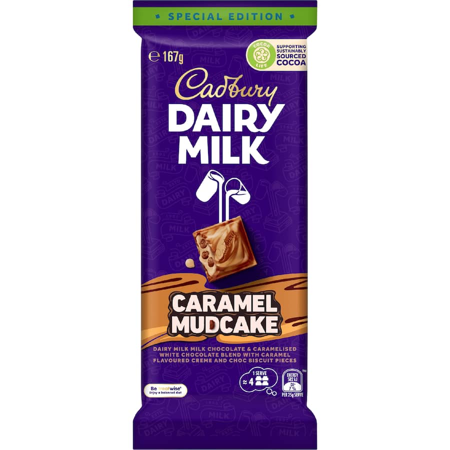 Cadbury Chocolate Dairy Milk Caramel Mudcake 167g