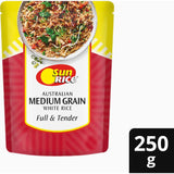 Sunrice Microwave Rice 90sec Medium Grain 250g