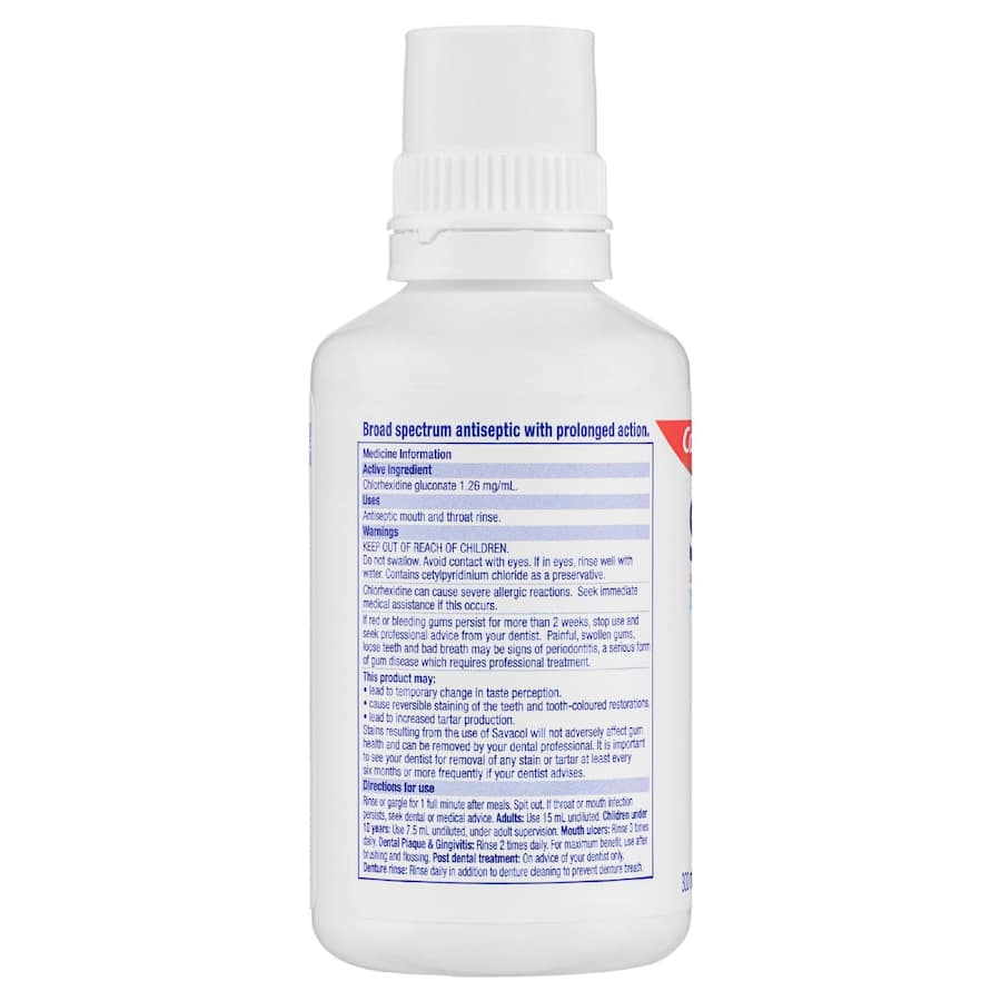 Savacol Mouthwash Antiseptic Fresh Mint 300mL