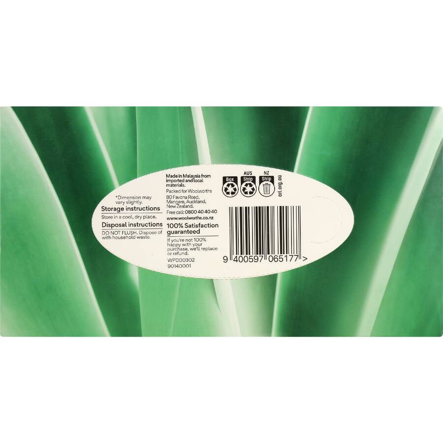 Vevelle Facial Tissue 3 Ply Aloe Vera - 95 pack