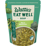 Wattie's Eat Well Soup Pea & Broccoli Pouch 380g