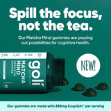 Goli Nutrition Matcha Mind Gummies - 60pack
