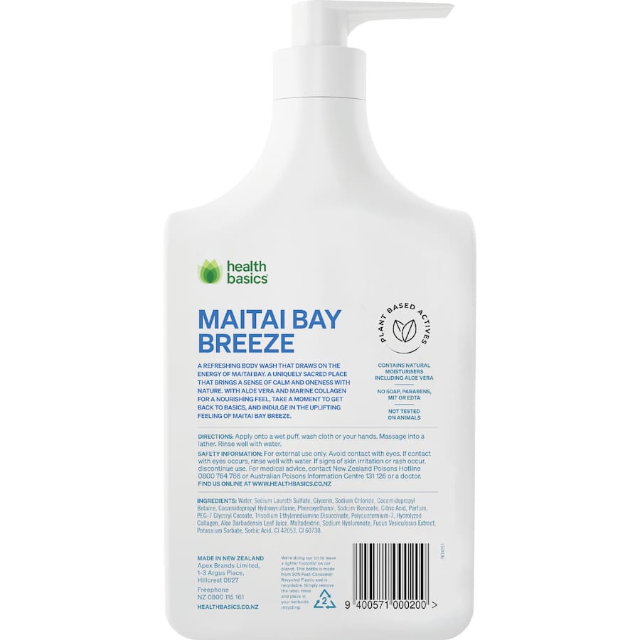Health Basics Body Wash Maitai Bay 950mL