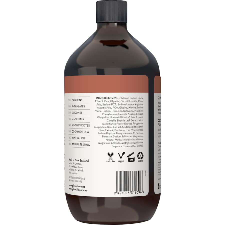 Glow Lab Foam Hand Wash Refill Coconut & Sandalwood 900mL