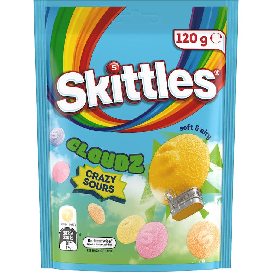 Skittles Sweets Cloudz Sours 120g