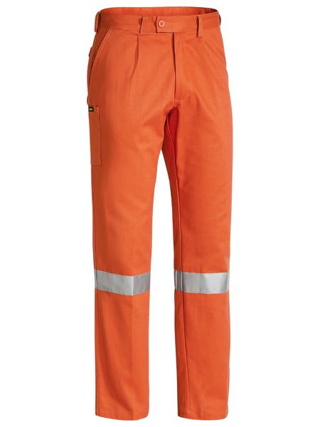 Bisley, Taped Original Work Pant, BP6007T-Stout Fit (Pair) - Orange - Size: 122