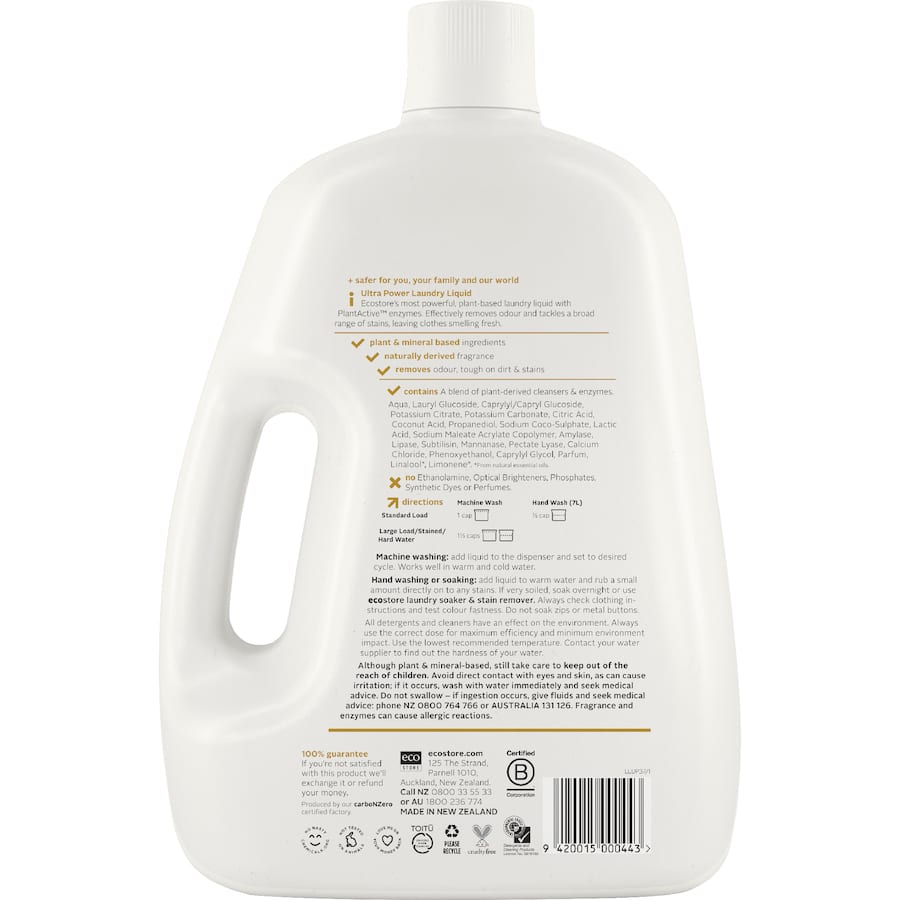 Ecostore Laundry Liquid Ultra Power 3.7L