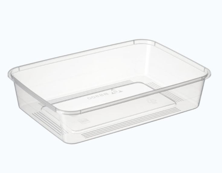 Takeaway Foodtray Clear Rectangular 500ml 500 (Case)