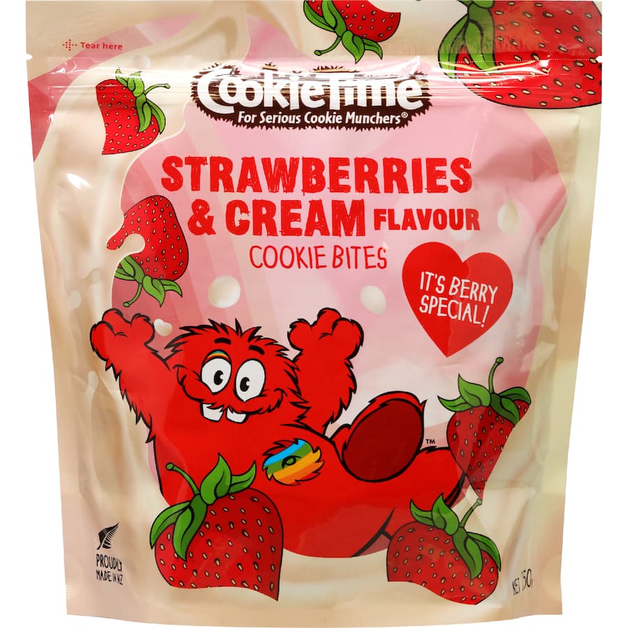 Cookie Time Cookies Bites Strawberries & Cream 250g