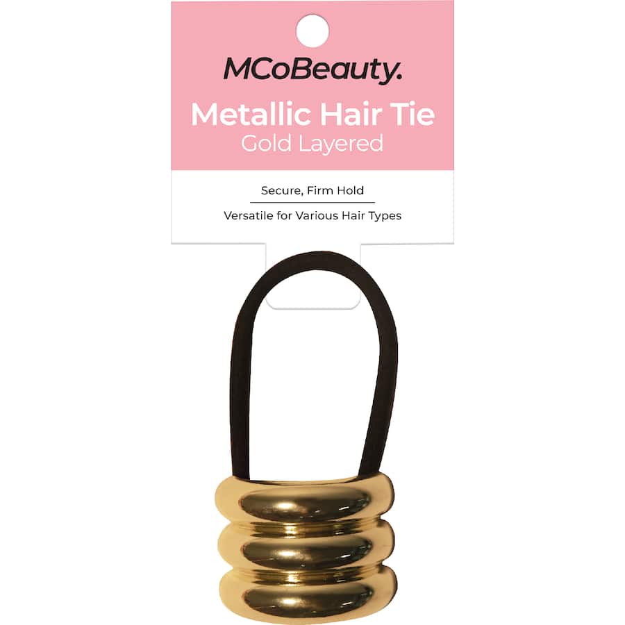 Mco Beauty Hair Tie Metallic Gold
