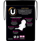 U By Kotex Pads Zero Super With Wings 10 pack